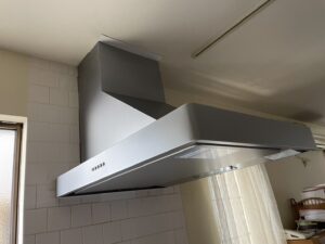 京都キッチン取付け隊　サイドレンジフードの取替　施工後